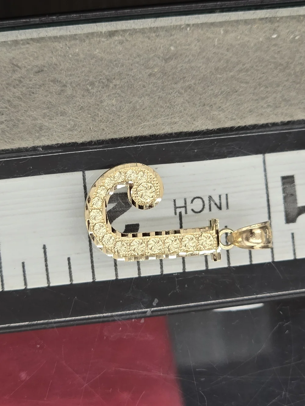 14k Real Gold Letter J Pendant Necklace Charm